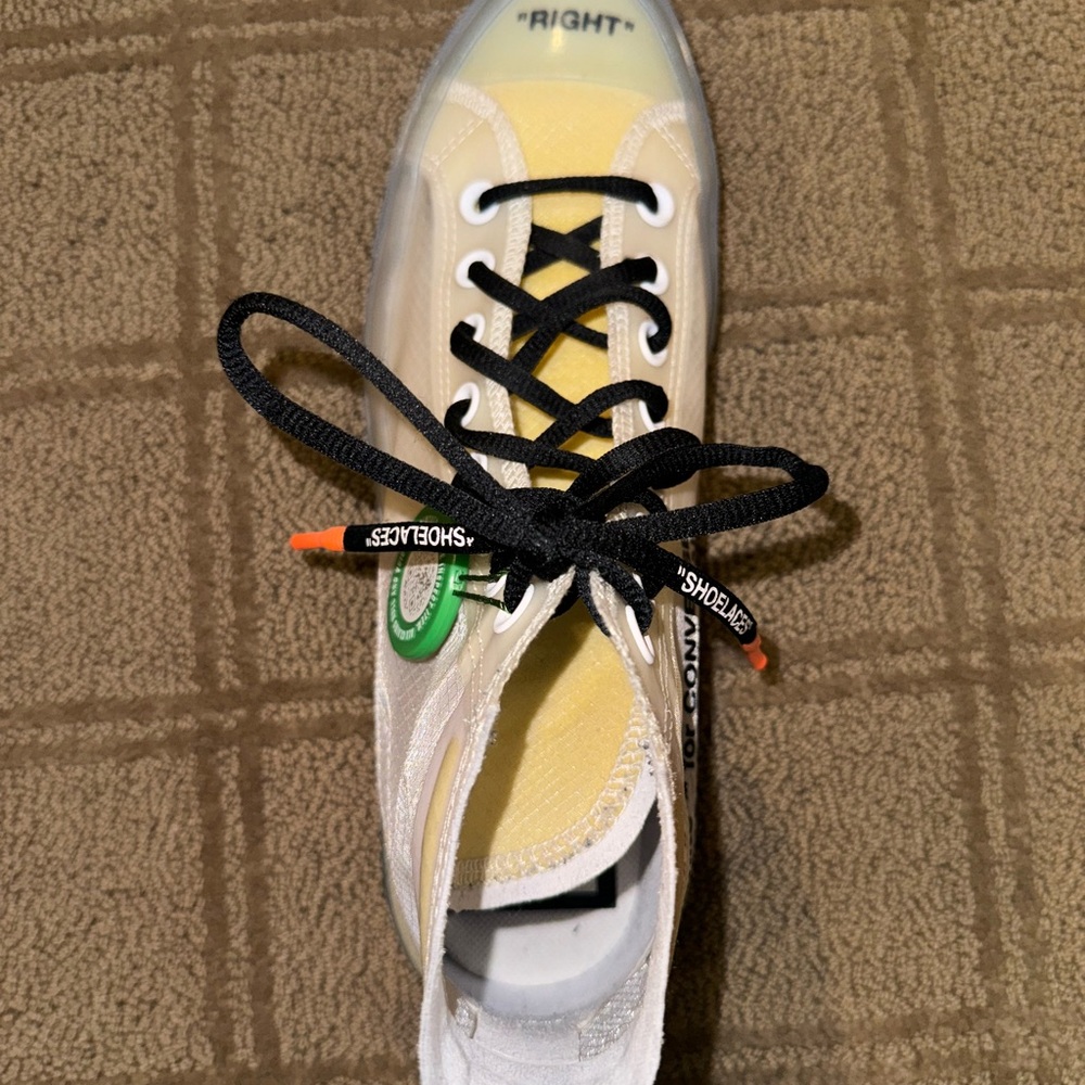 Off White Transparent Sneakers - image 6